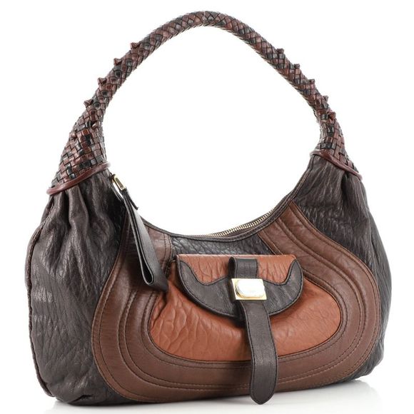 Fendi Spy Hobo Leather Mini Brown - Picture 3 of 7